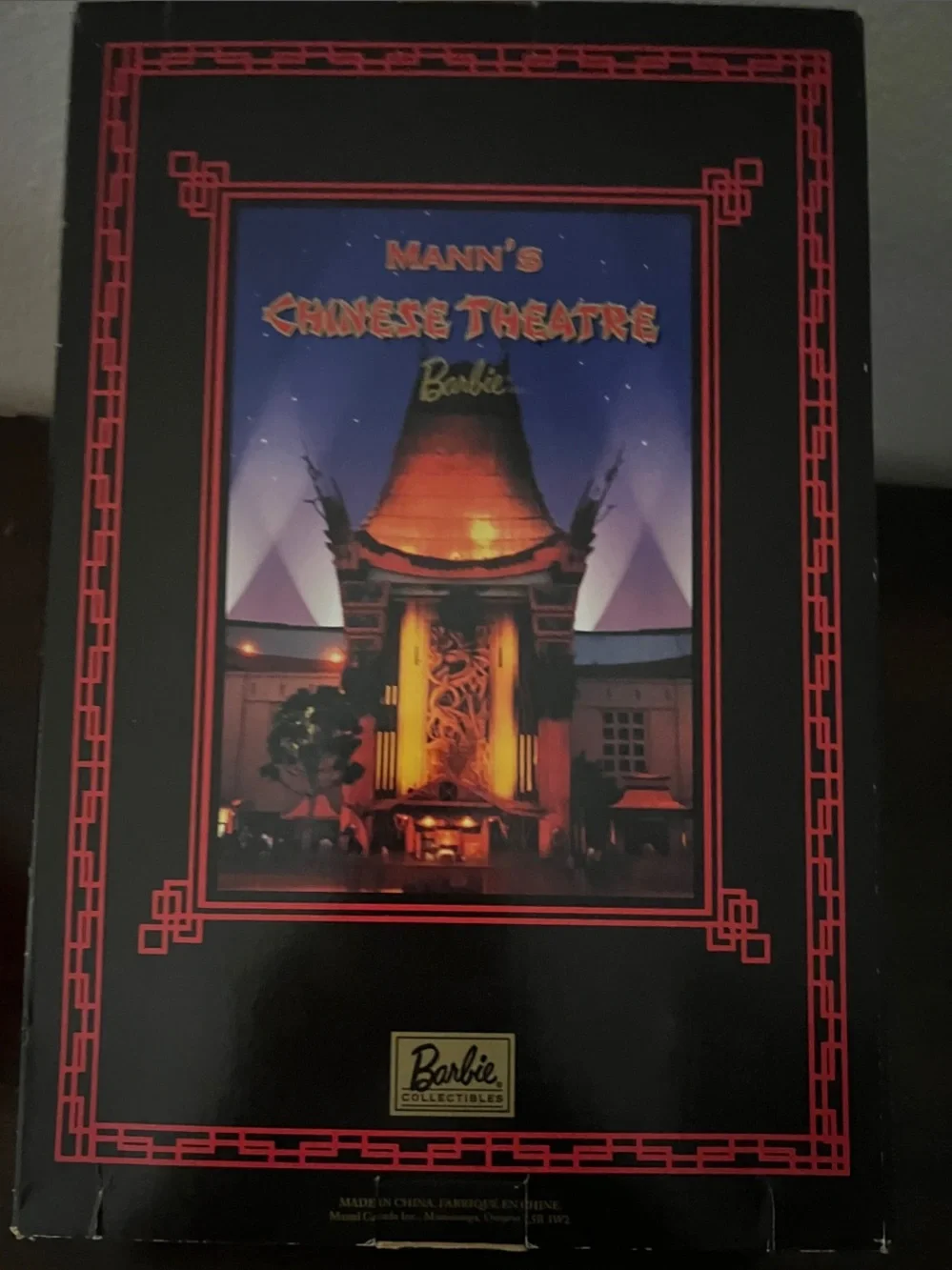 VNT Barbie Mann's Chinese Theatre Collector Doll - Red, Black & Gold Packaging